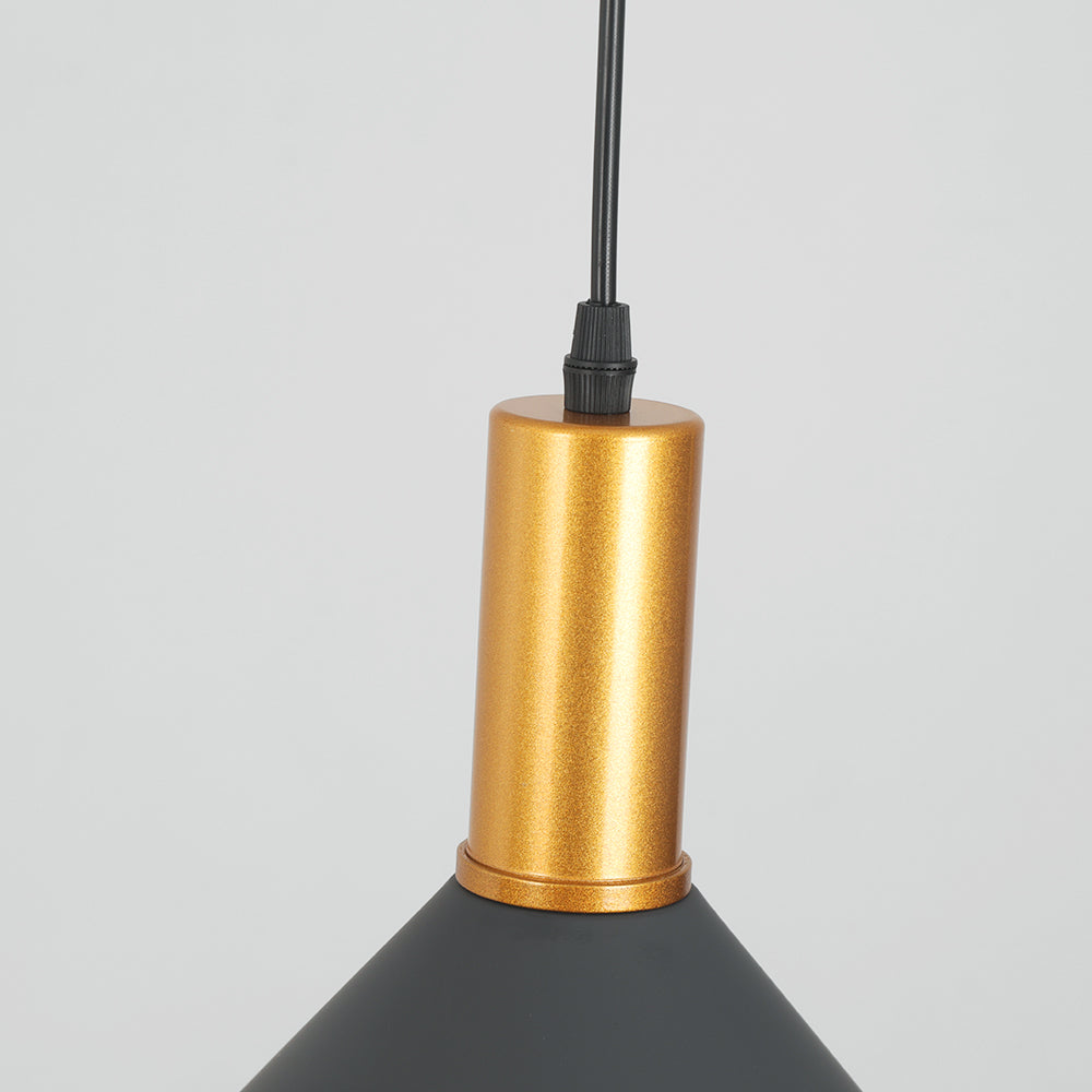 Arisha Modern Minimalist Conic Industrial Cluster Pendant Light, Blue, Metal - Neutralighting