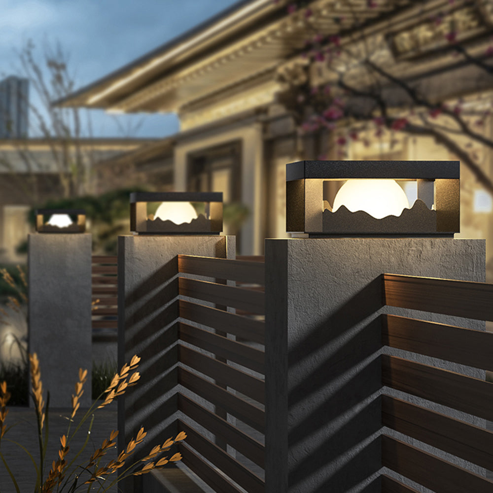 Ray Modern Mountain Metal Outdoor Lamp, Warm Light - Neutralighting