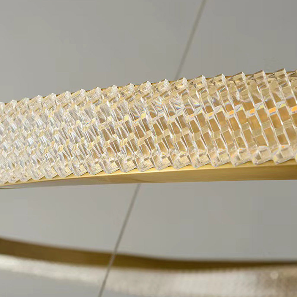 Kristy Pendant Light, Aluminium & Arcylic, 1/2 Rings, 2 Color - Neutralighting