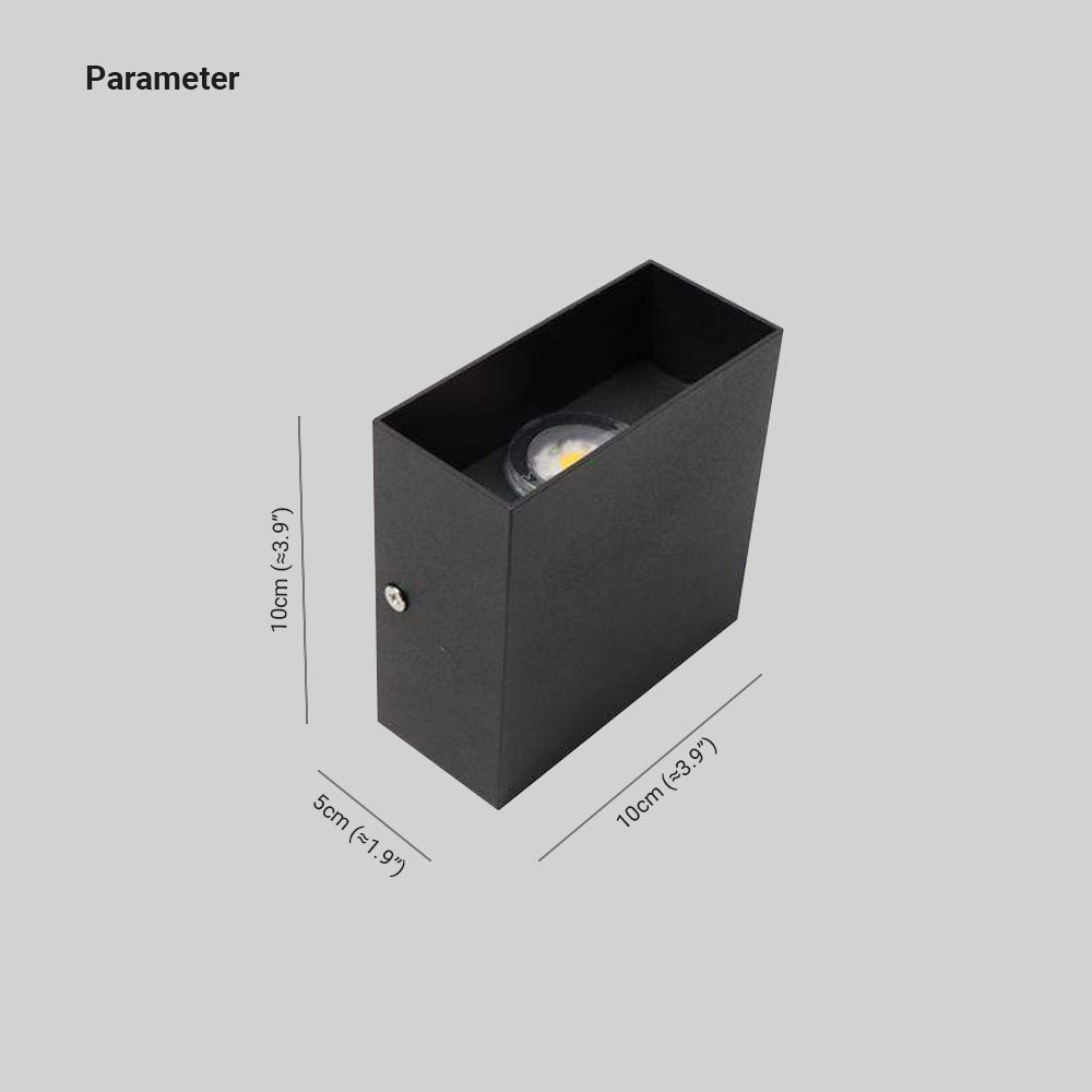 Nexu Modern Adjustable Square Outdoor Wall Lamp LED - Neutralighting