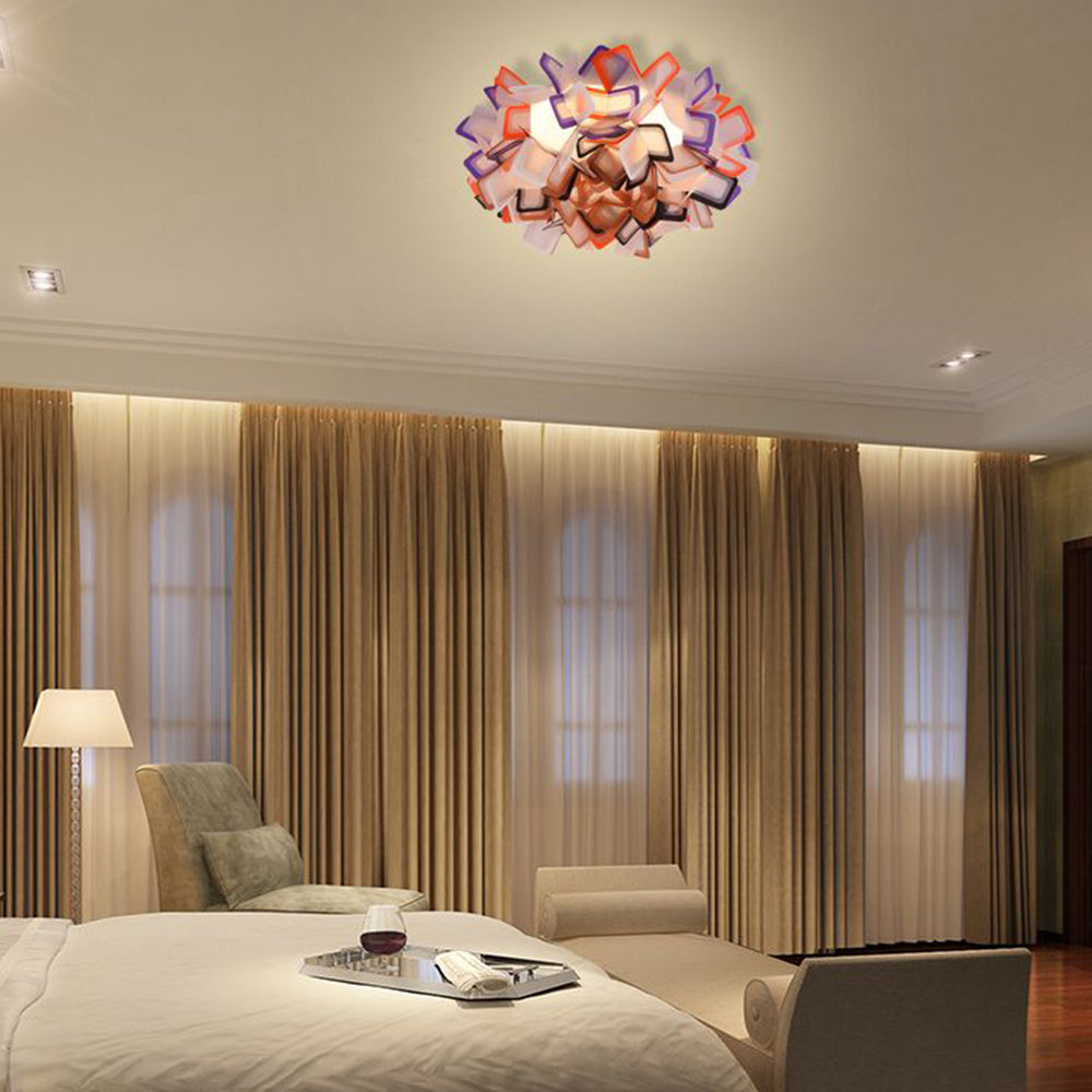Valentina Art Deco Flower Flush Mount Ceiling Light 7 Colours - Neutralighting