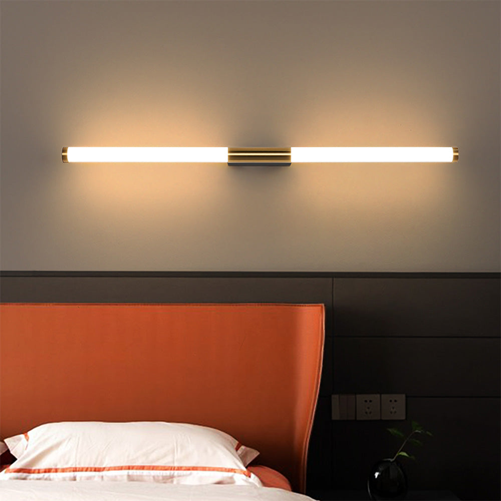 Arisha Modern Linear Cooper White Mirror Front Wall Lamp - Neutralighting