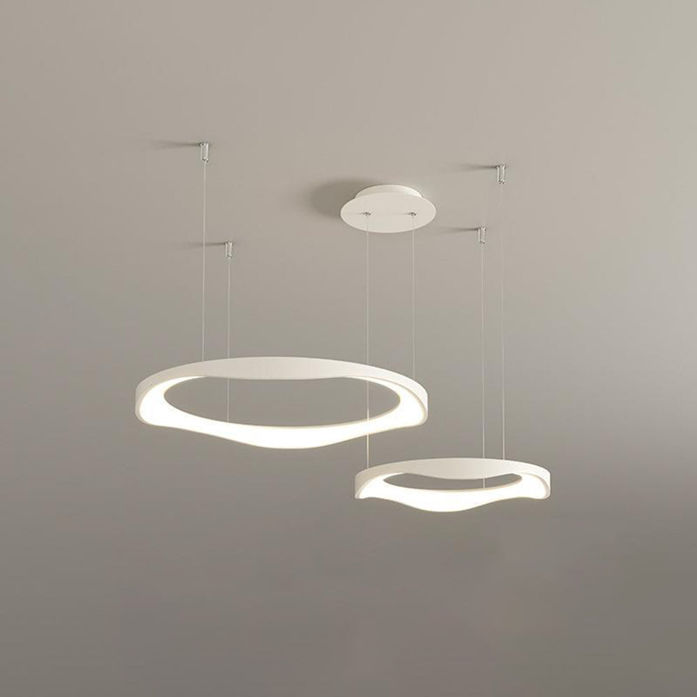 Arisha Pendant Light Rond Modern, Black/White, Dining Room - Neutralighting