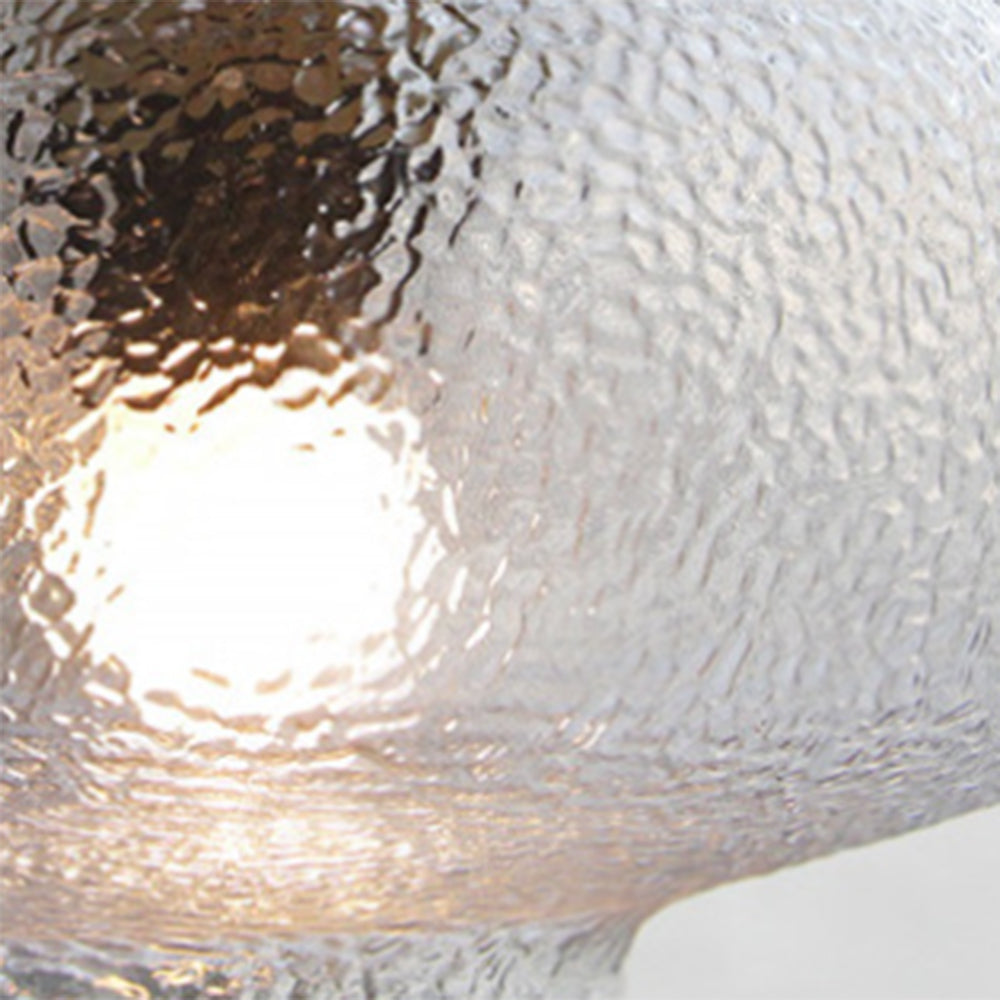 Valentina Minimalist Blown Frosted Clear Glass Pendant Light - Neutralighting