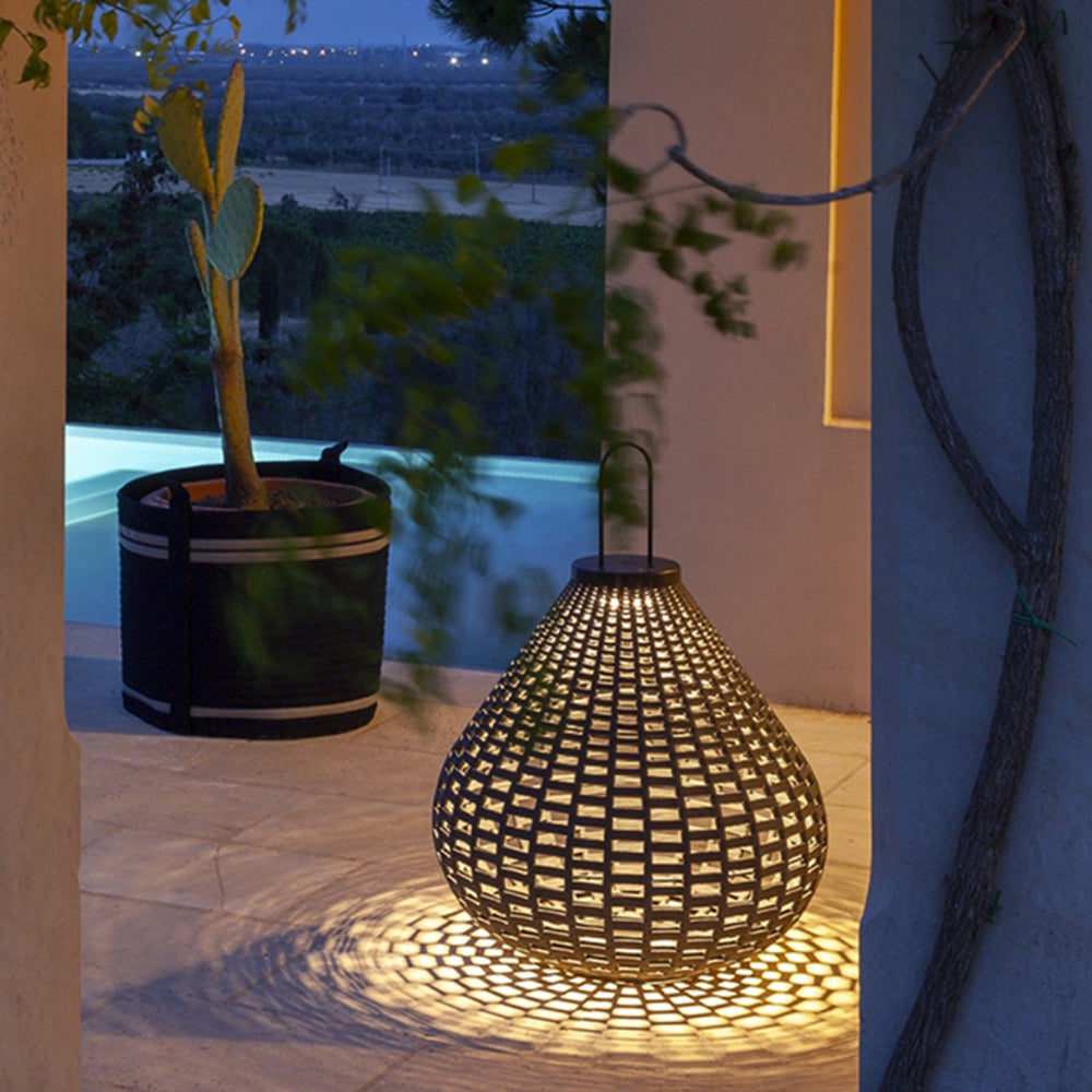 Ray Vintage Lantern Metal Floor Lamp, Brown, Outdoor - Neutralighting