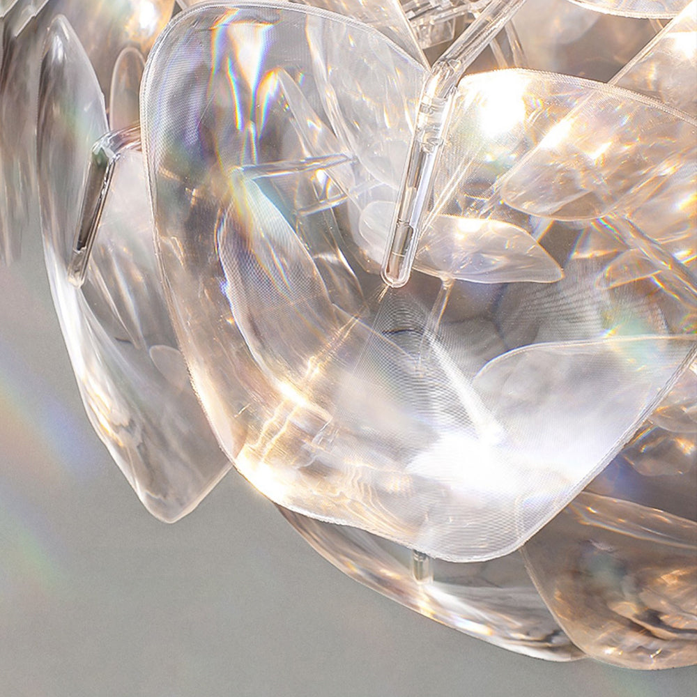 Arisha Unique Diamond Flower Metal Pendant Light, Living Room
