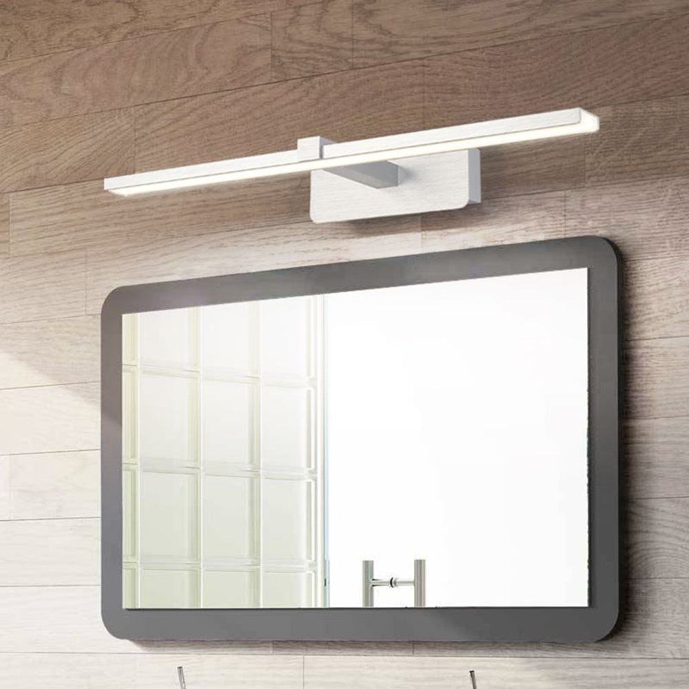 Arisha Nordic Linear Acrylic Mirror Front Wall Lamp, Silver - Neutralighting