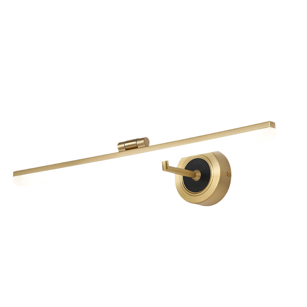 Arisha Retro Linear Metal/Acrylic Wall Lamp, Brass
