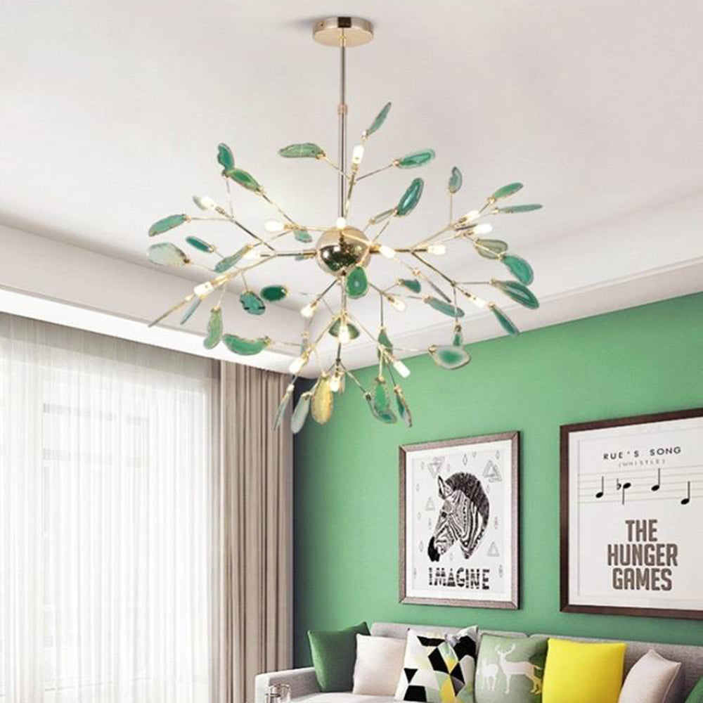 Arisha Flower Branch Semi-flush Mount Ceiling Light, 4 Colour - Neutralighting