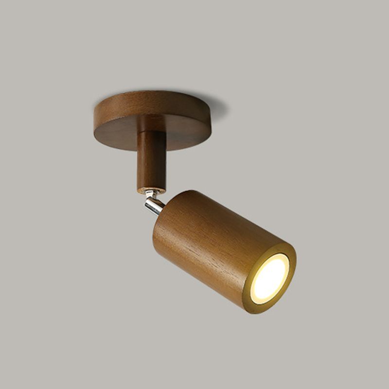 Muto Modern LED Adjustable Ceiling Spotlight, Wood - Neutralighting
