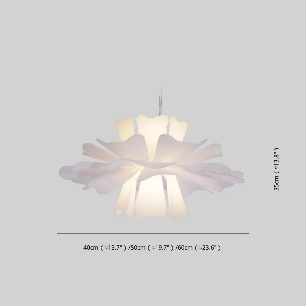 Niva Elegant Flower Pendant Light White - Neutralighting