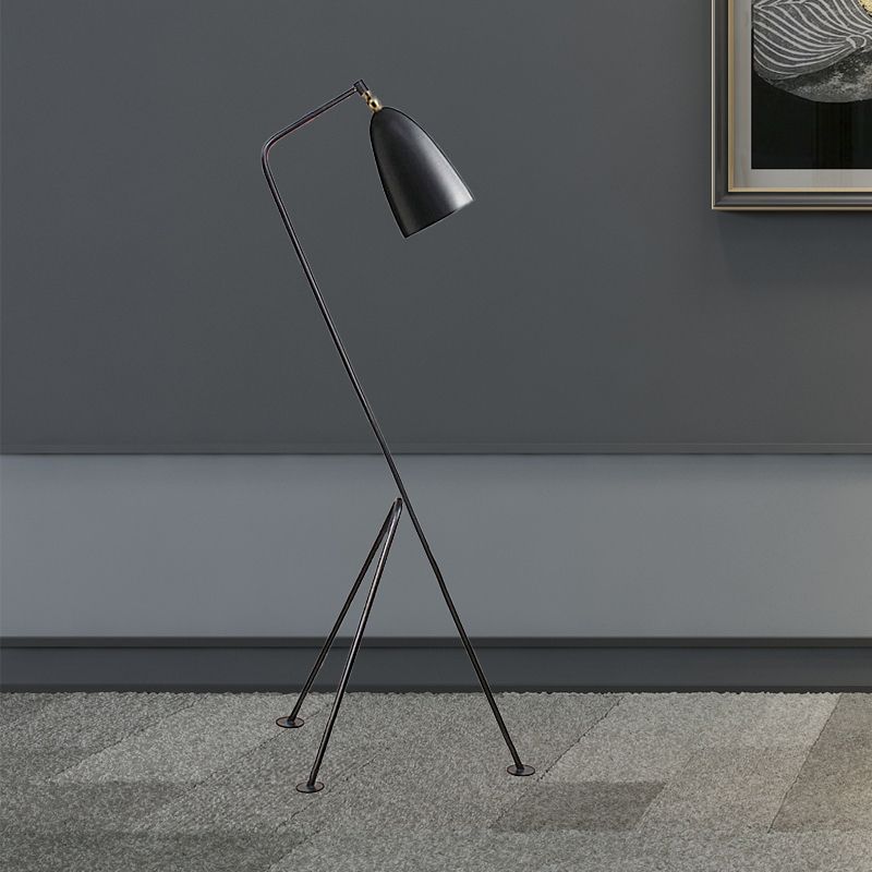 Morandi Modern Metal Cup Black Floor Lamp, Multi Colors - Neutralighting