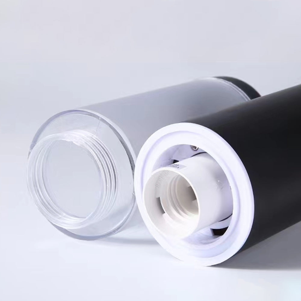 Ray Metal Cylindrical Outdoor Path Light, Black - Neutralighting
