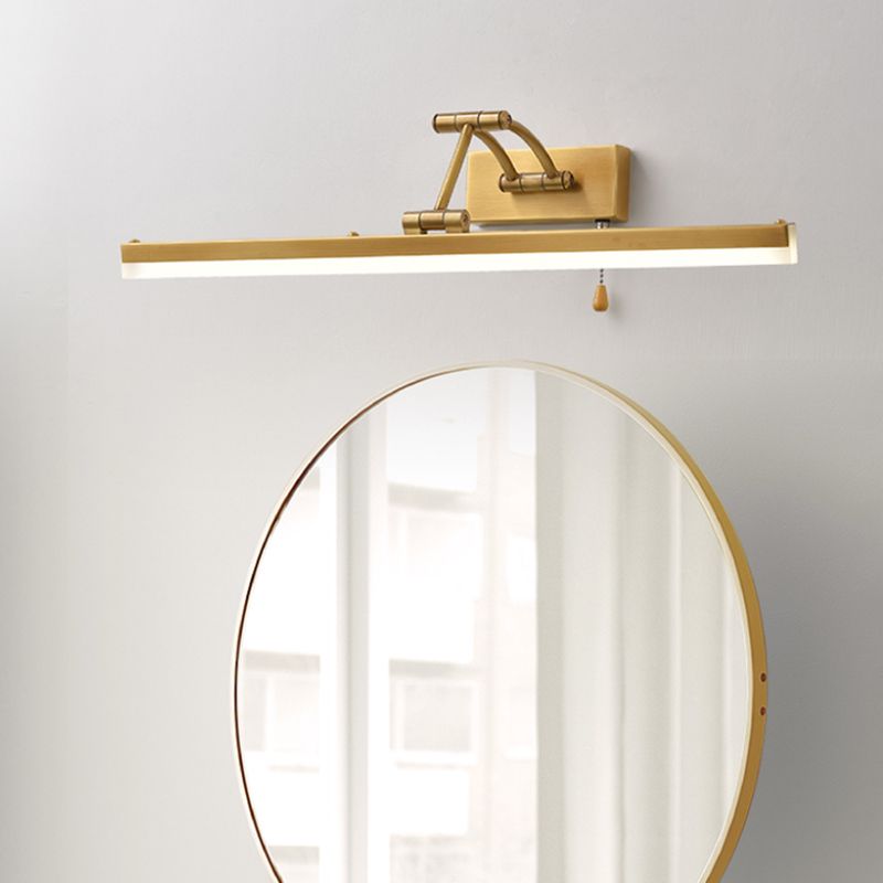 Arisha Linear Arc Light Poles Metal Black Vanity Wall Lamp - Neutralighting