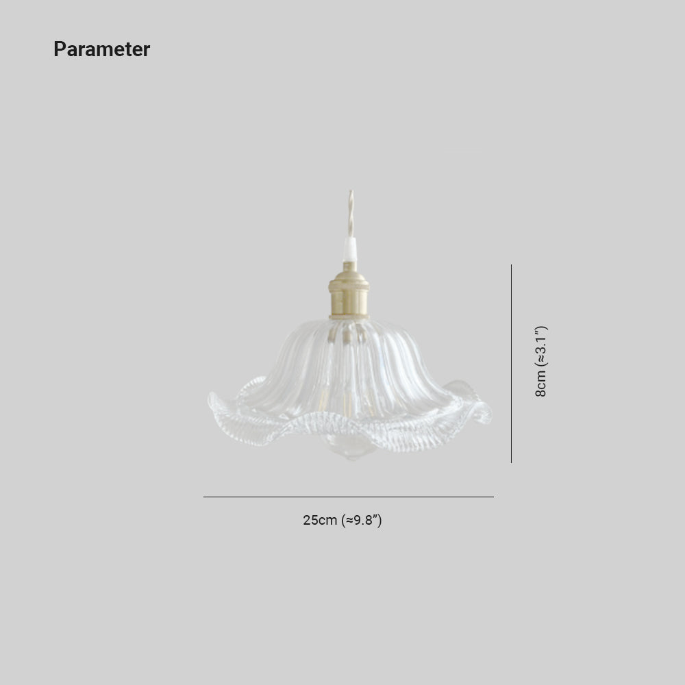 Valentina Art Deco Blown Brass & Glass Pendant Light, 7 Styles - Neutralighting