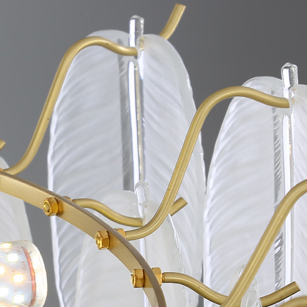 Kristy Elegant Pearl/Glass/Metal Chandelier, White - Neutralighting