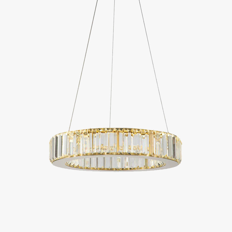 Kristy Elegant Round Crystal Chandelier, Clear - Neutralighting