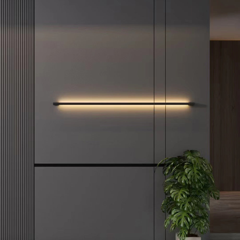 Liora Modern Slim Linear Black LED Wall Lamp - Neutralighting