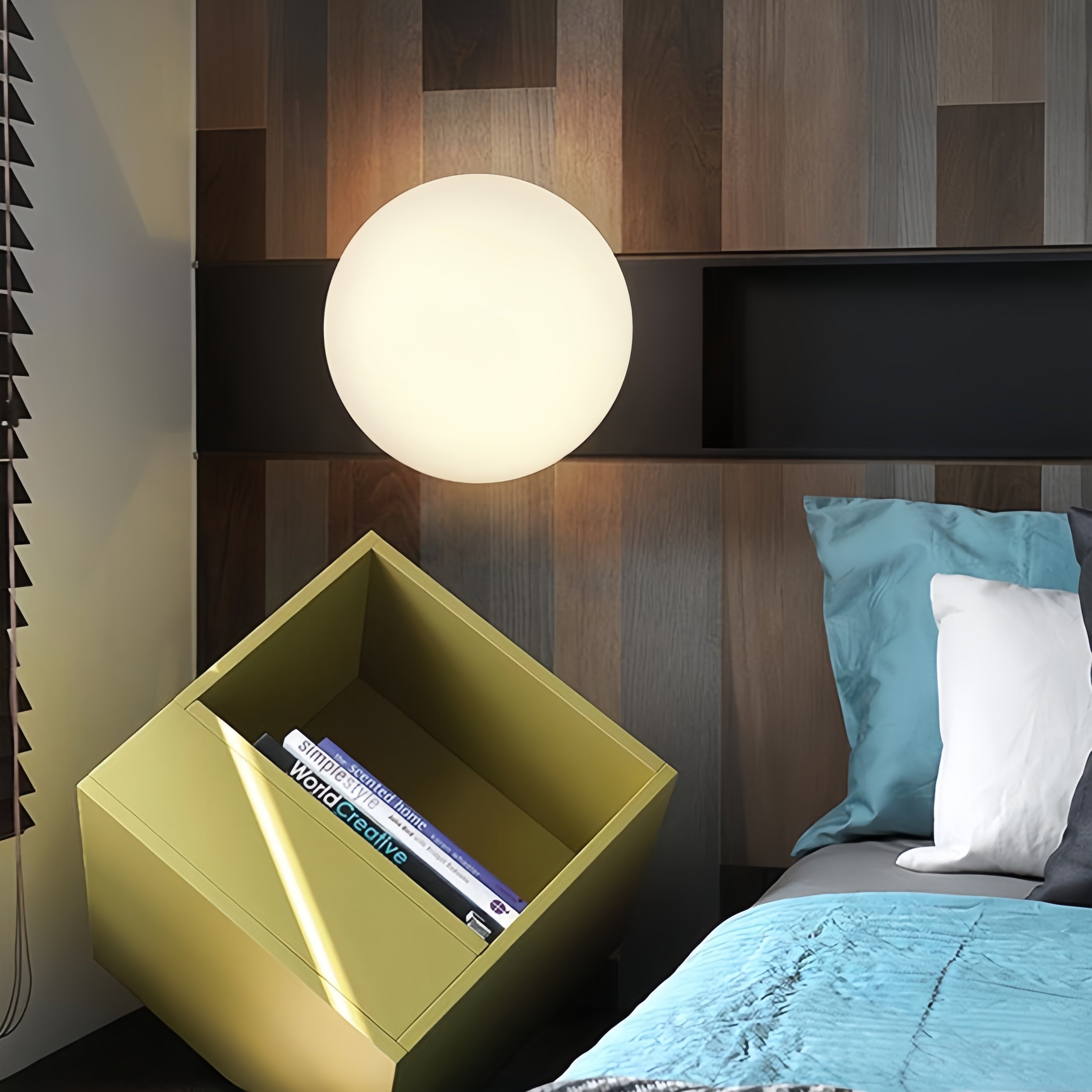 Valentina Modern Bubble Sphere Flush Mount Ceiling Light Glass Bedroom - Neutralighting