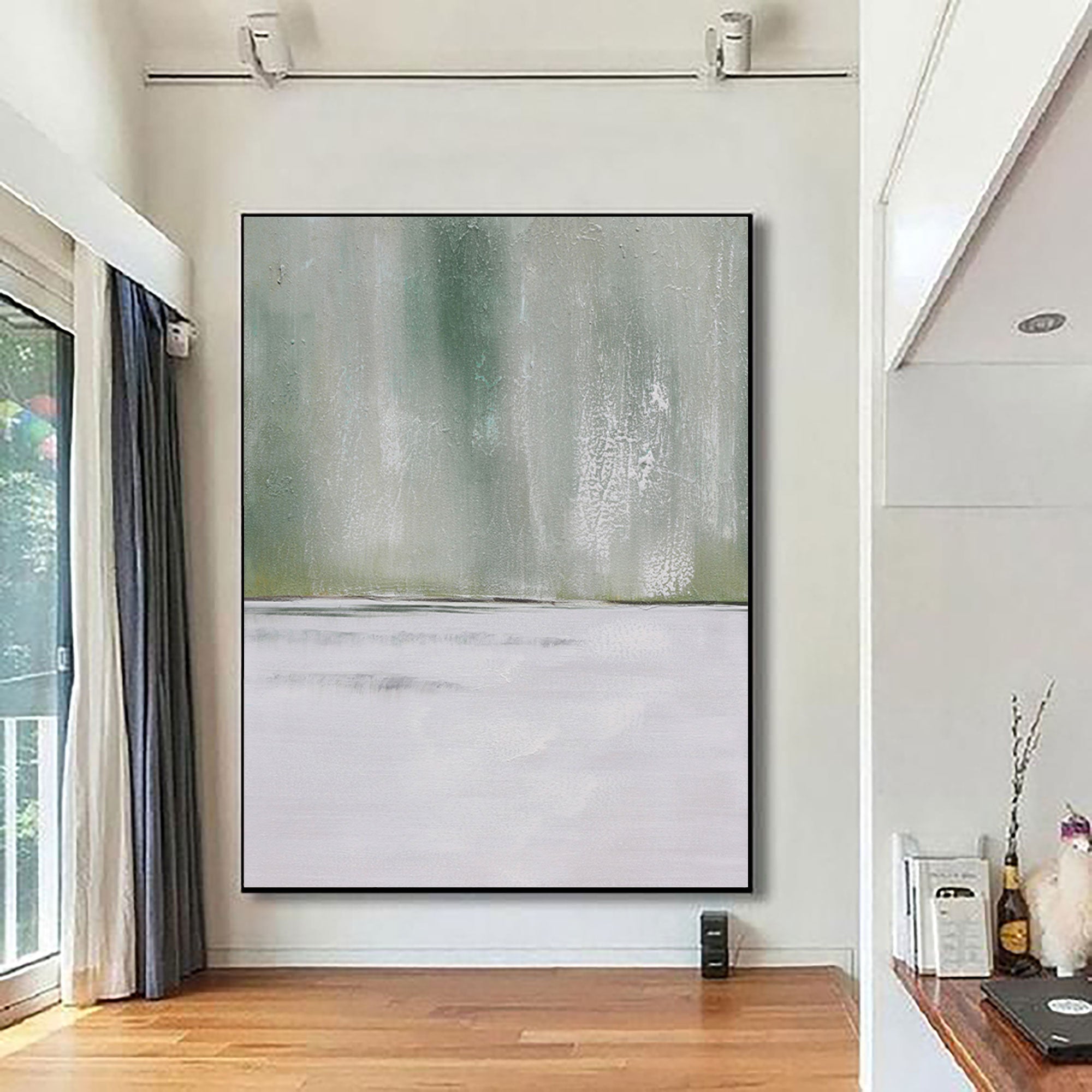 Abstract Green Painting ABAV161 - Neutralighting