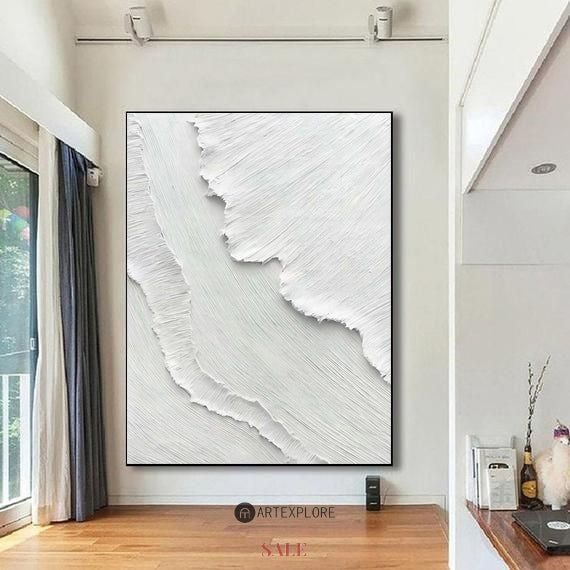 3D White Abstract Painting