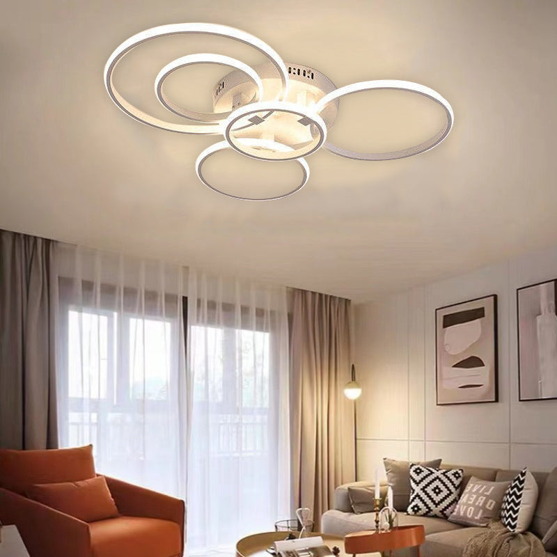 Arisha LED Ceiling Light Circle Ring, Black & White - Neutralighting