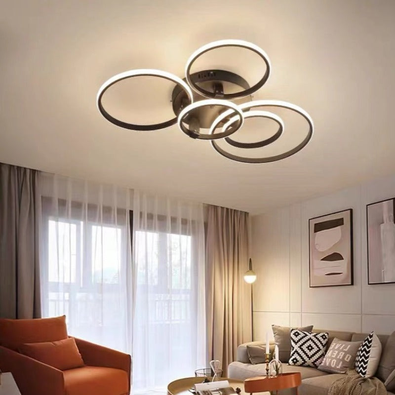 Arisha LED Ceiling Light Circle Ring, Black & White - Neutralighting