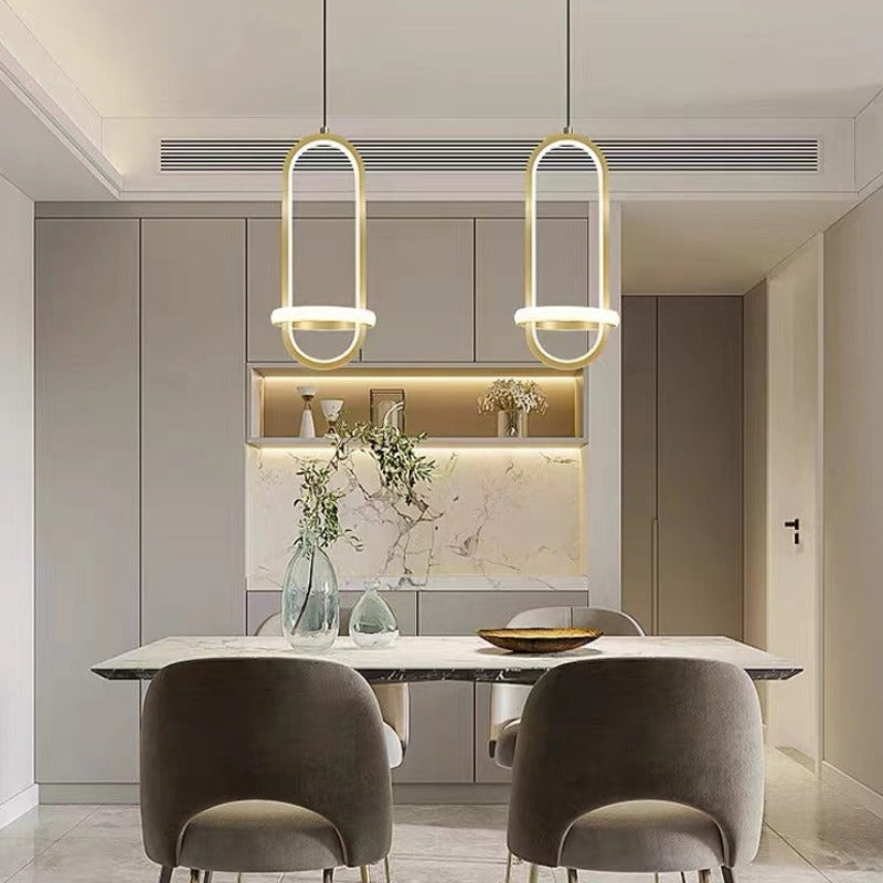 Arisha Modern Minimalist LED Ring Pendant Light Bedsides - Neutralighting
