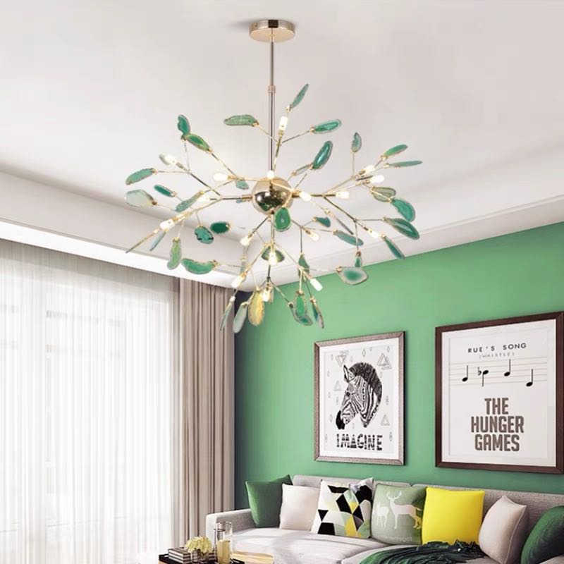 Aria Agate Creative Colourful Chandelier Bedroom/Living Room - Neutralighting
