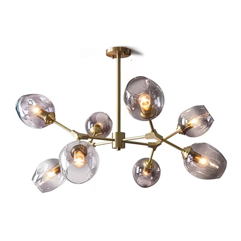Valentina Modern Bubble Metal Pendant Light, Black/Gold - Neutralighting