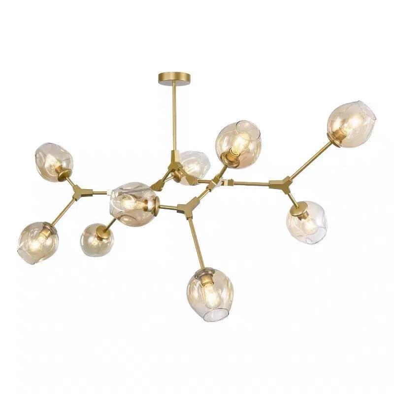 Valentina Modern Bubble Metal Pendant Light, Black/Gold - Neutralighting