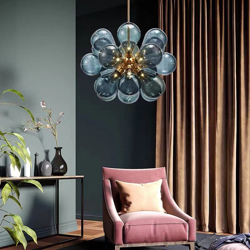 Valentina Chic Clustered Glass Bubble Pendant Light - Neutralighting