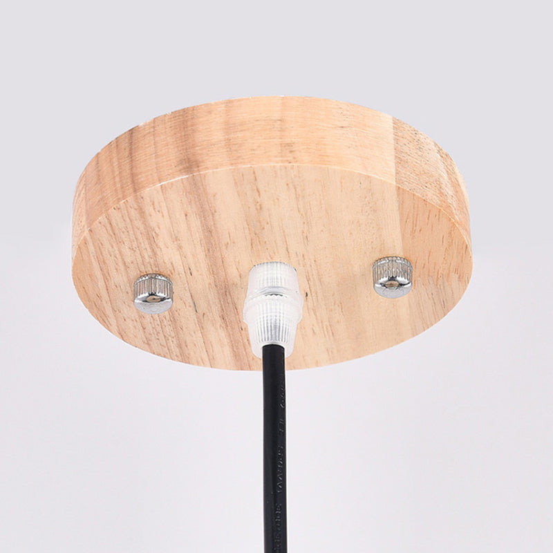 Arisha Retro Pendant Light, Metal & Wood - Neutralighting