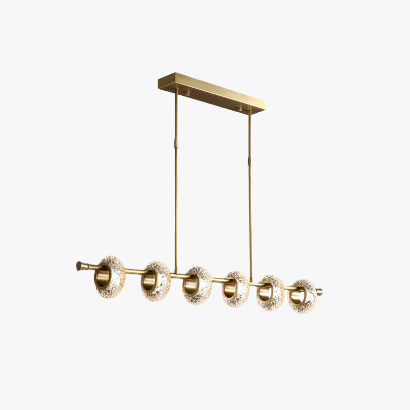 Kristy Modern Luxury metal/Glass Pendant Light, Gold - Neutralighting