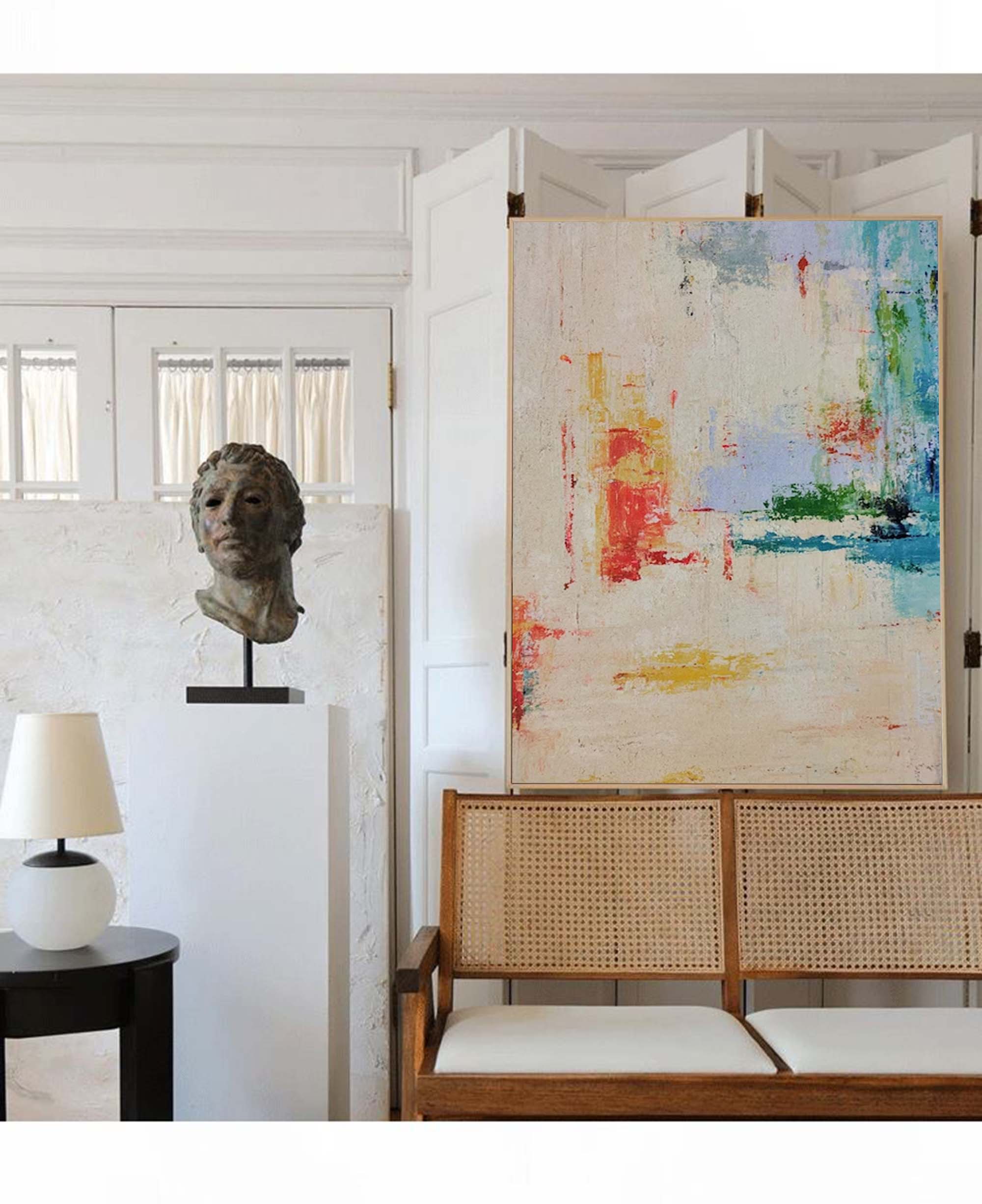 Minimalist Textured Abstract Canvas Wall Art