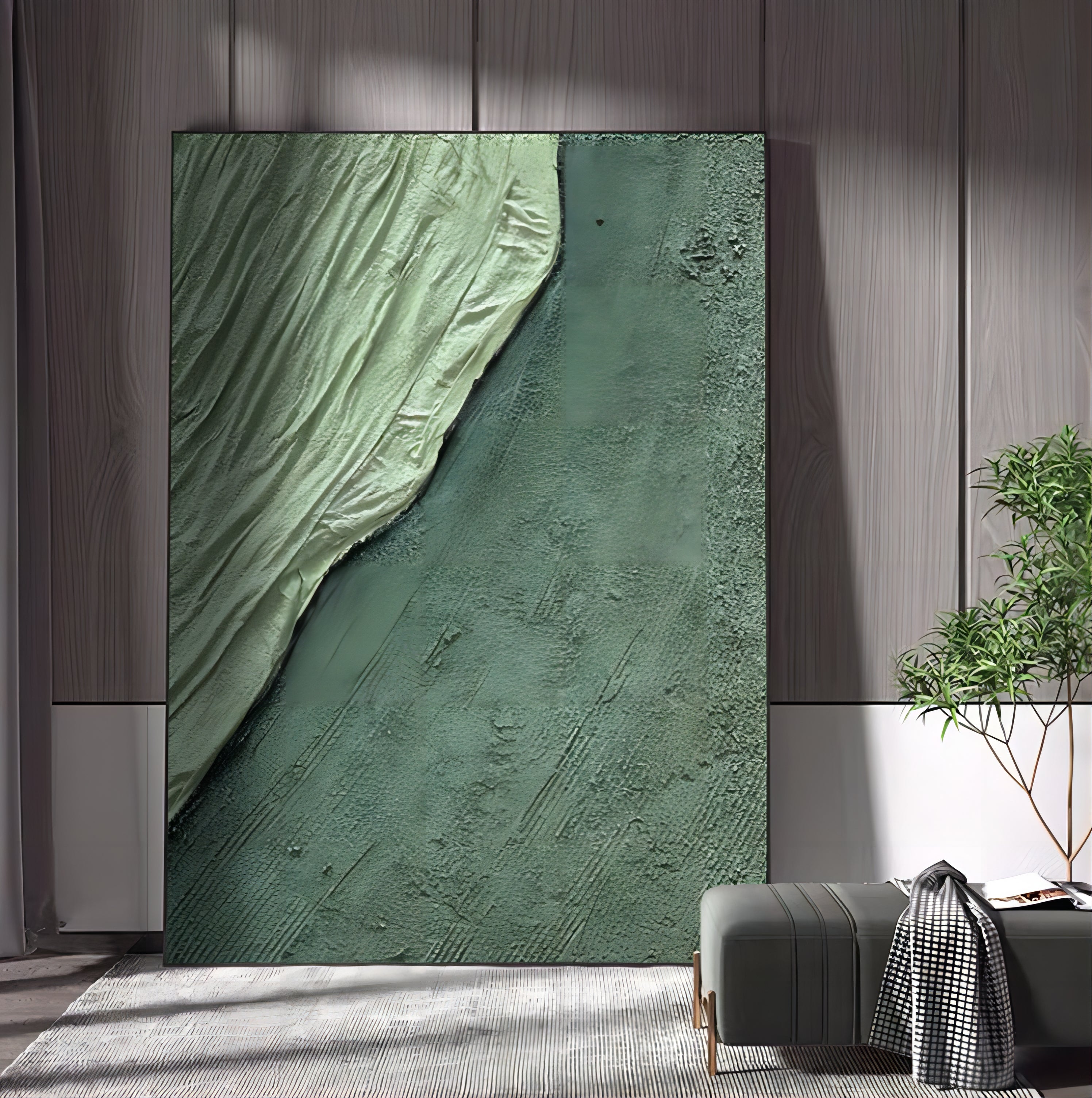 Plaster Art Texture Painting SG002 - Neutralighting