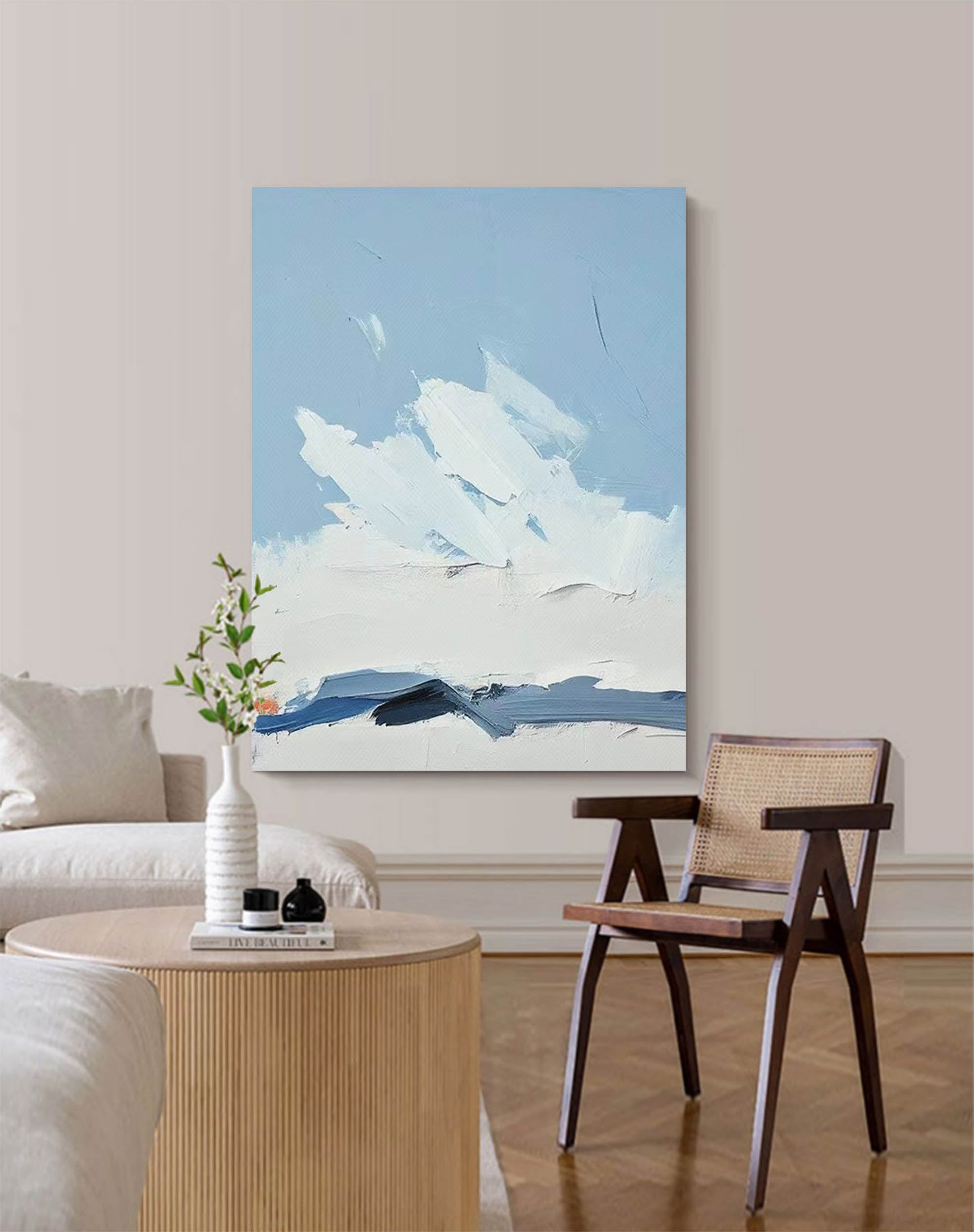 Abstract Canvas Art AB051 - Neutralighting