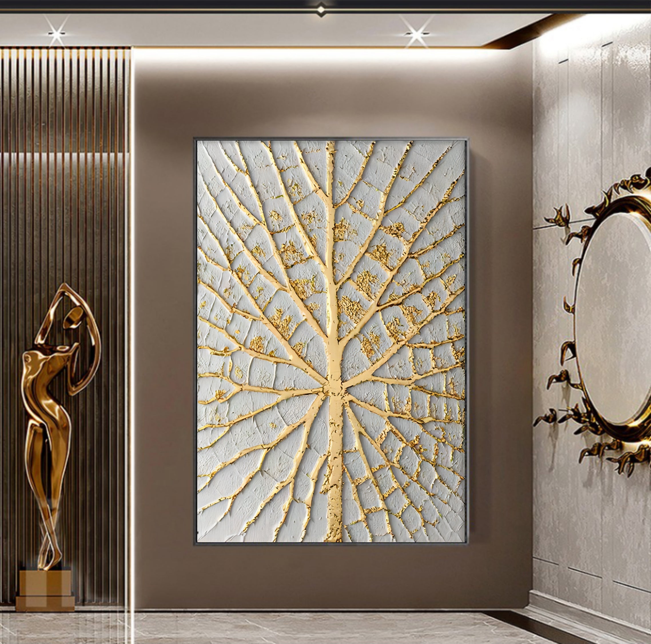 Plaster Art Texture Painting SG029 - Neutralighting