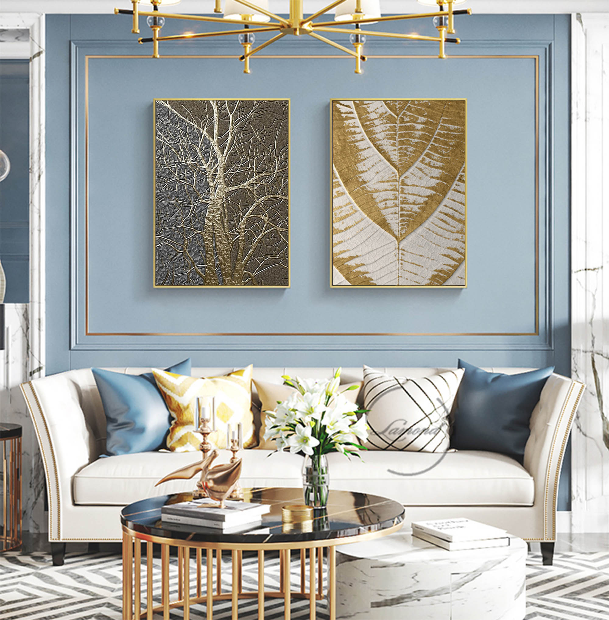 Abstract Painting Set Of 2 SP012 - Neutralighting