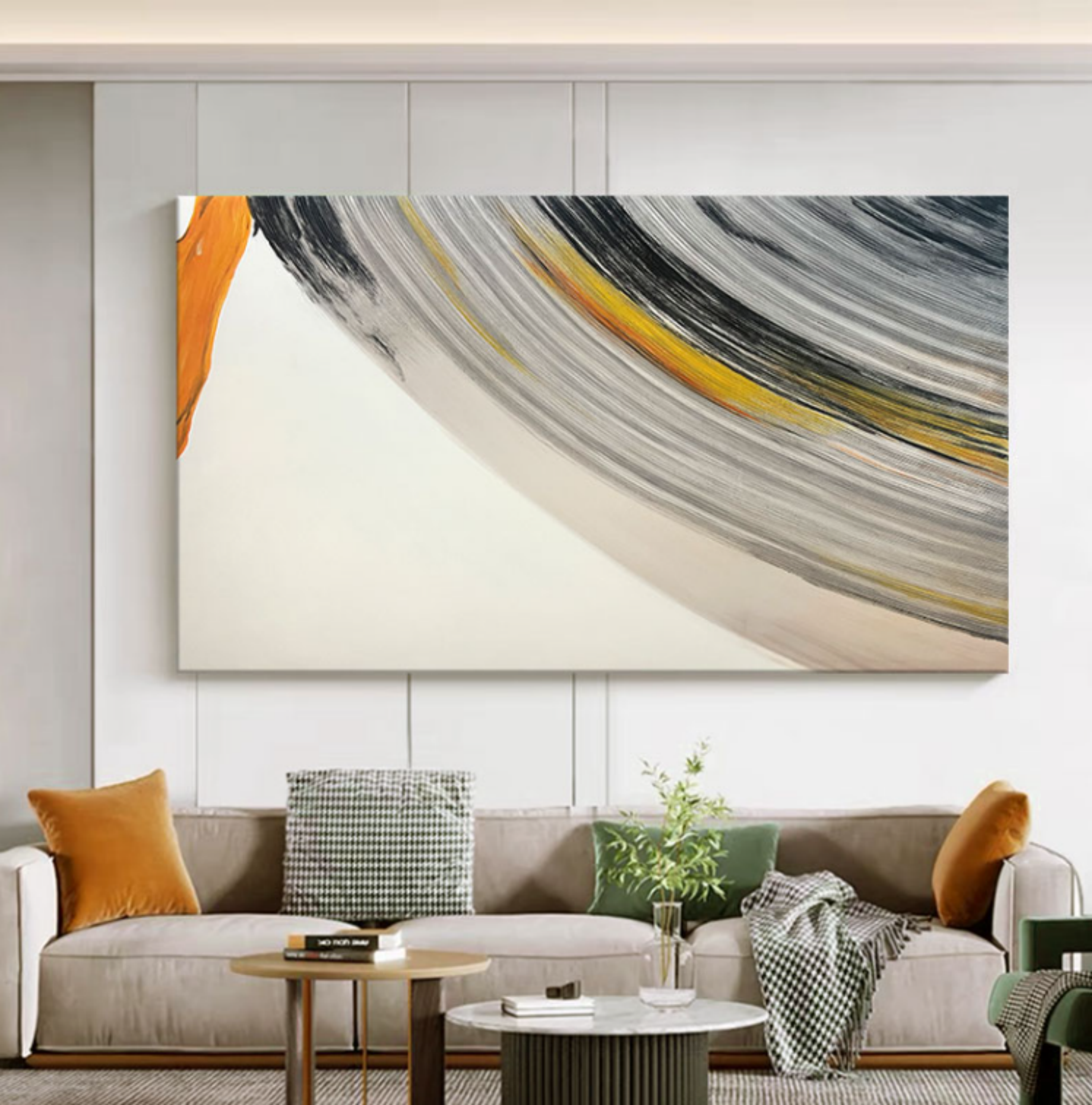 Plaster Art Texture Painting SG068 - Neutralighting