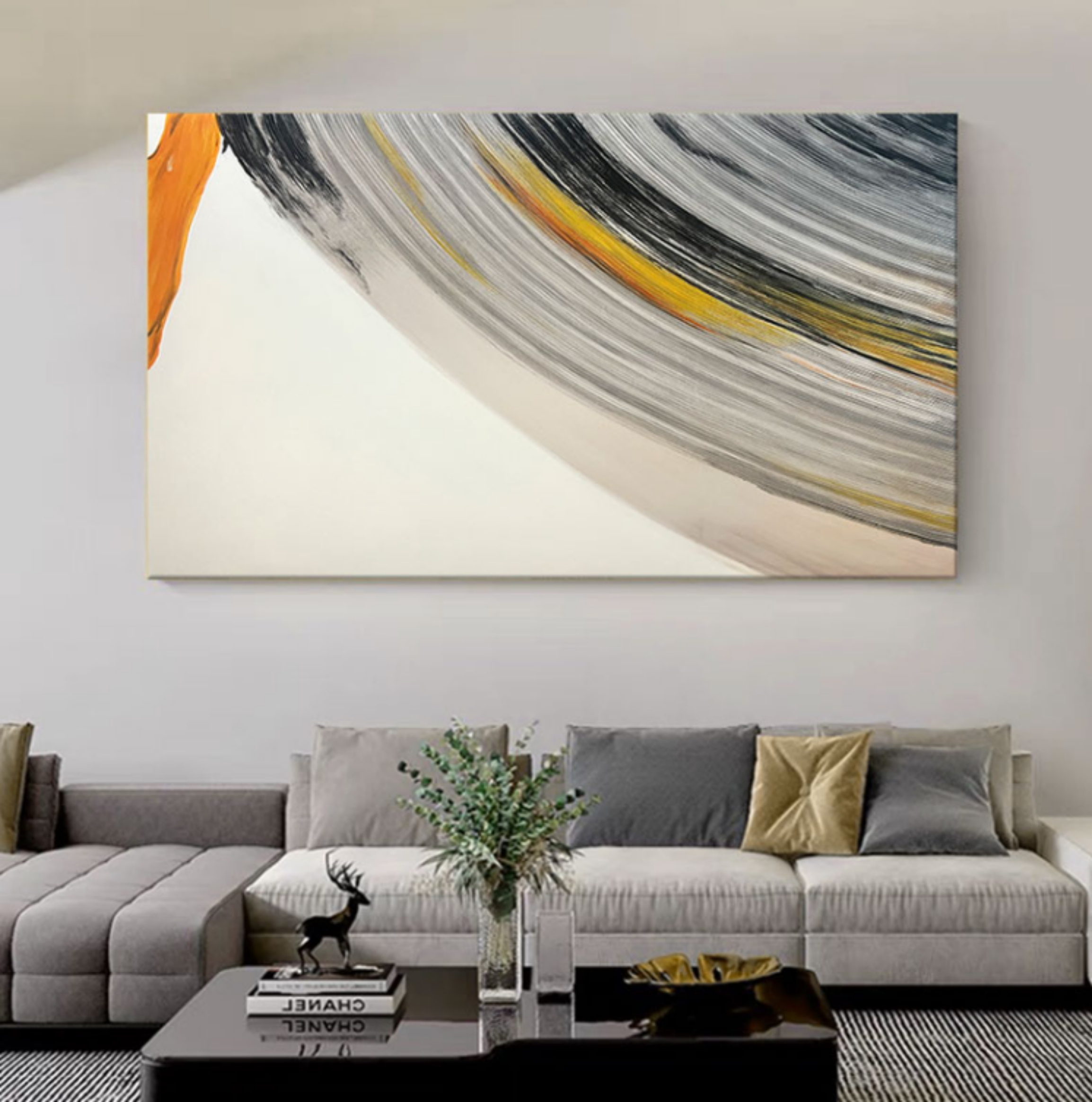 Plaster Art Texture Painting SG068 - Neutralighting