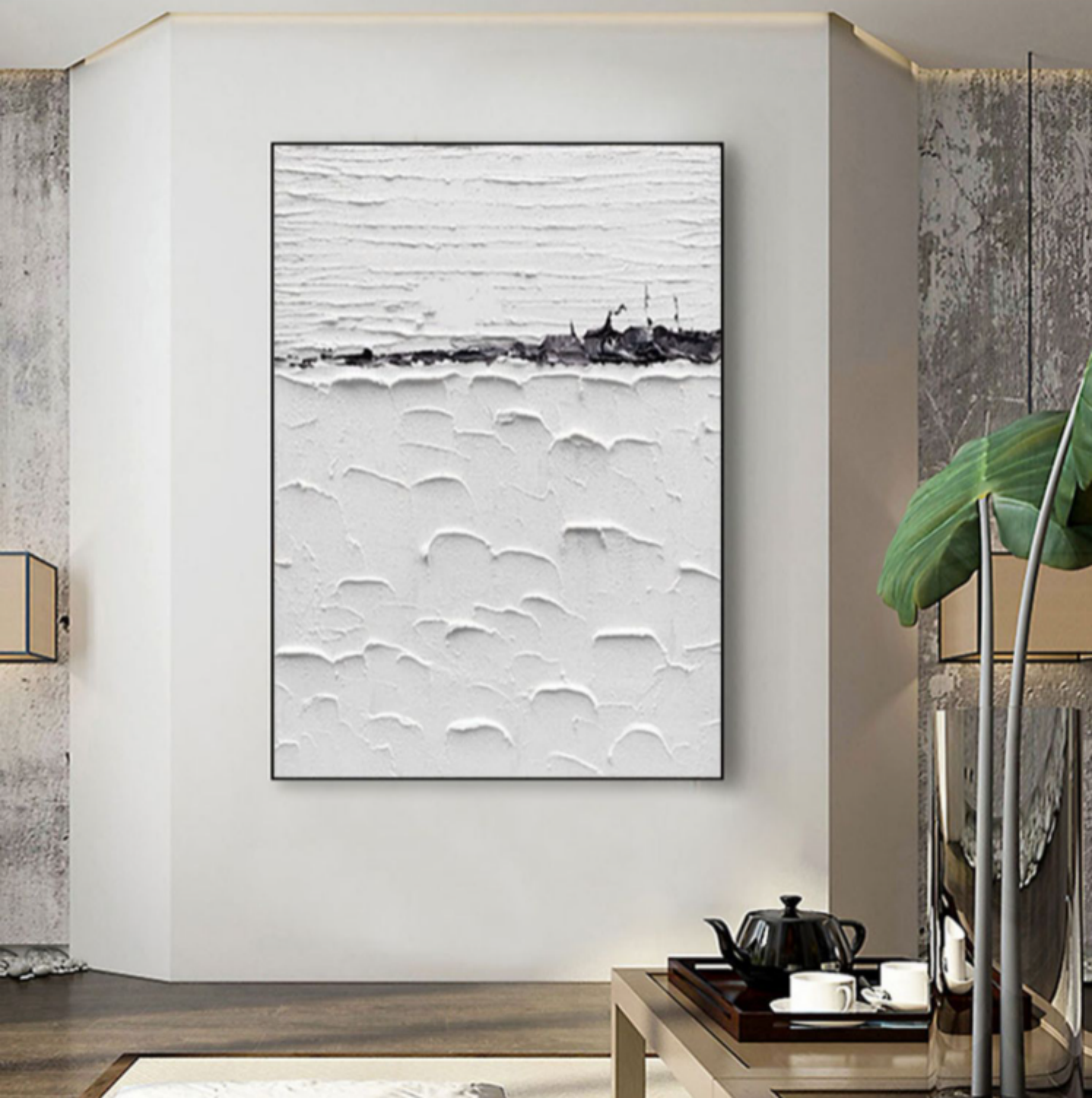 Plaster Art Texture Painting SG073 - Neutralighting