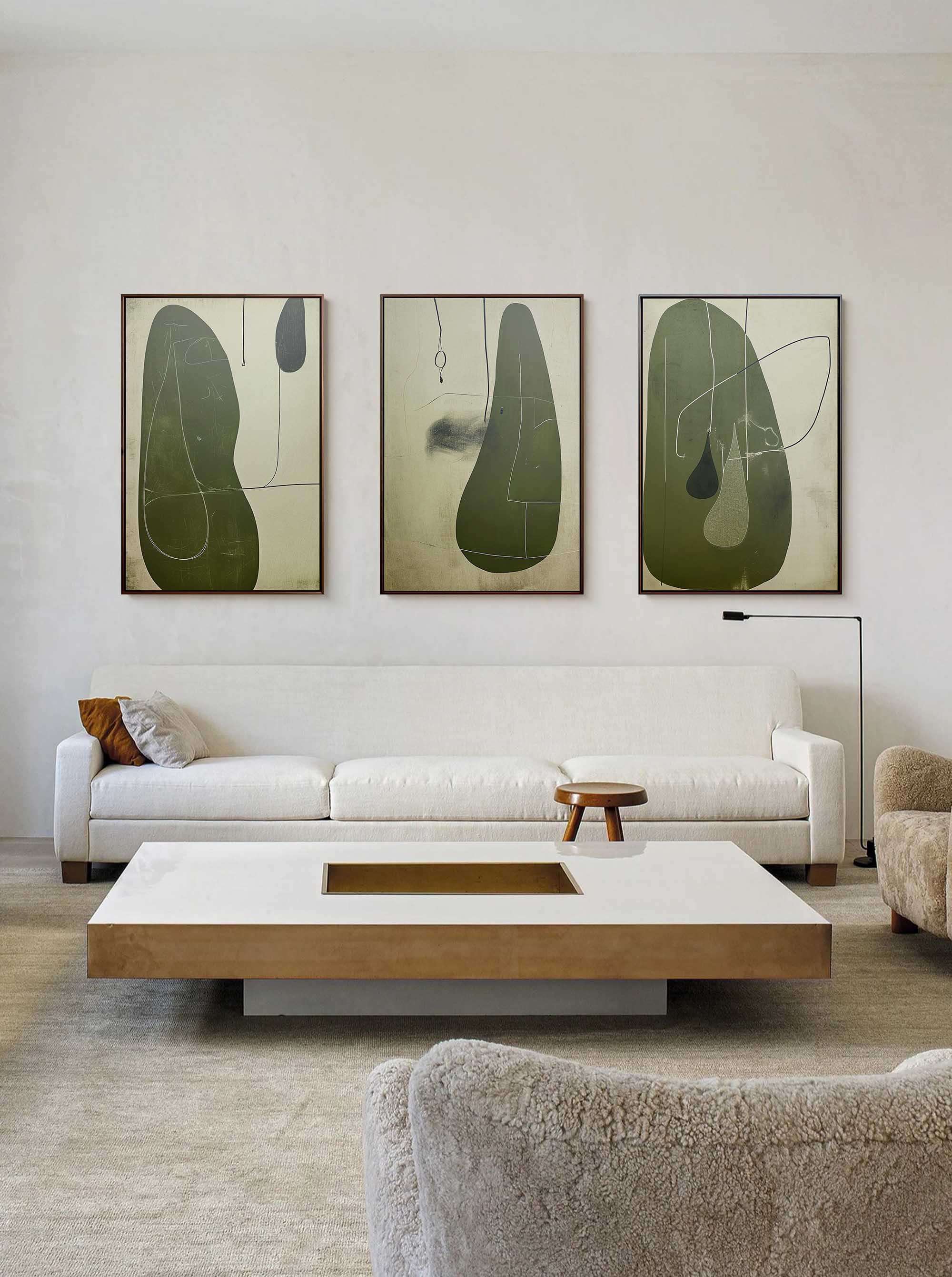 Abstract Painting Set of 3 SP148 - Neutralighting