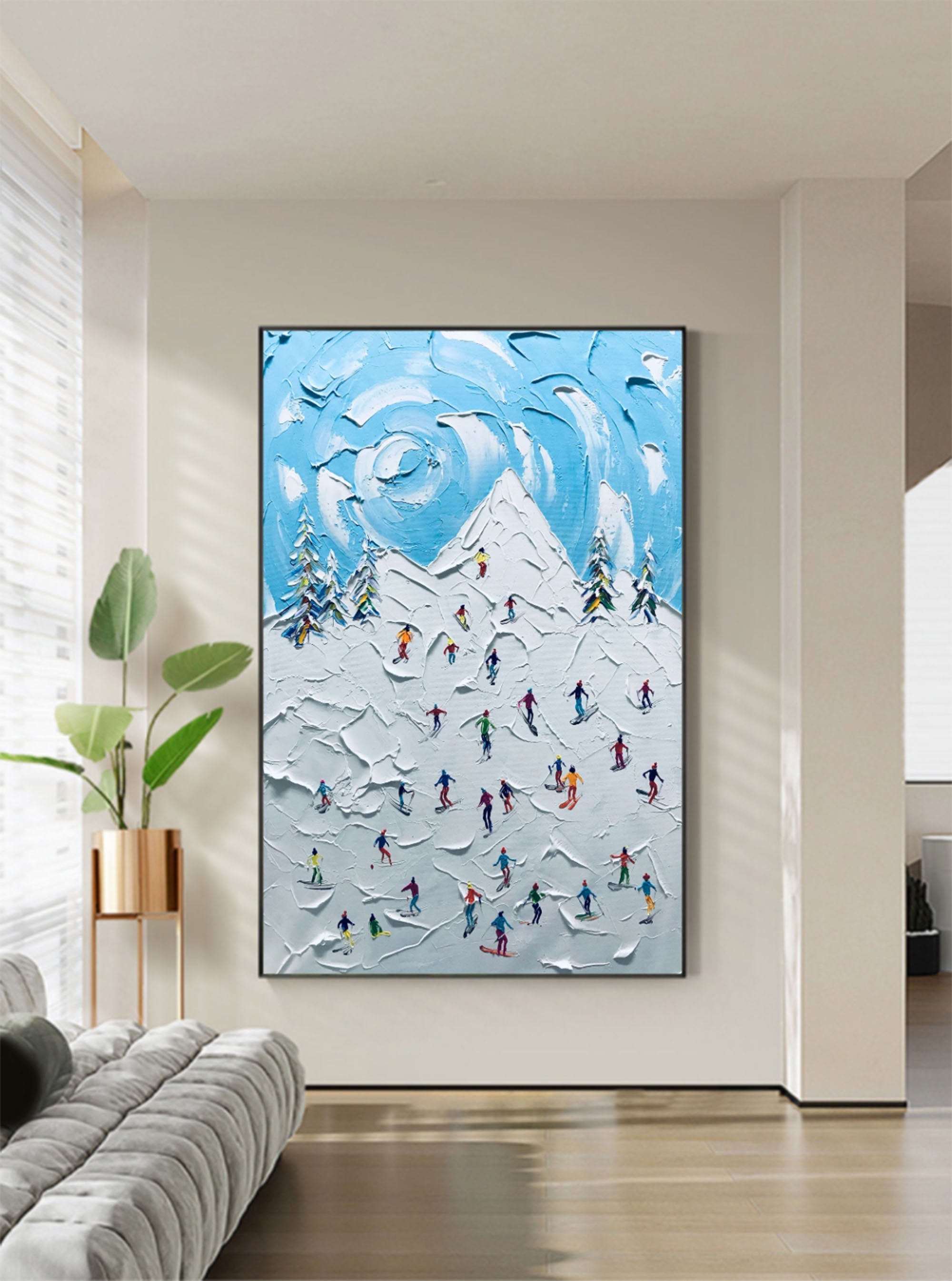 Plaster Art Texture Painting SG181 - Neutralighting