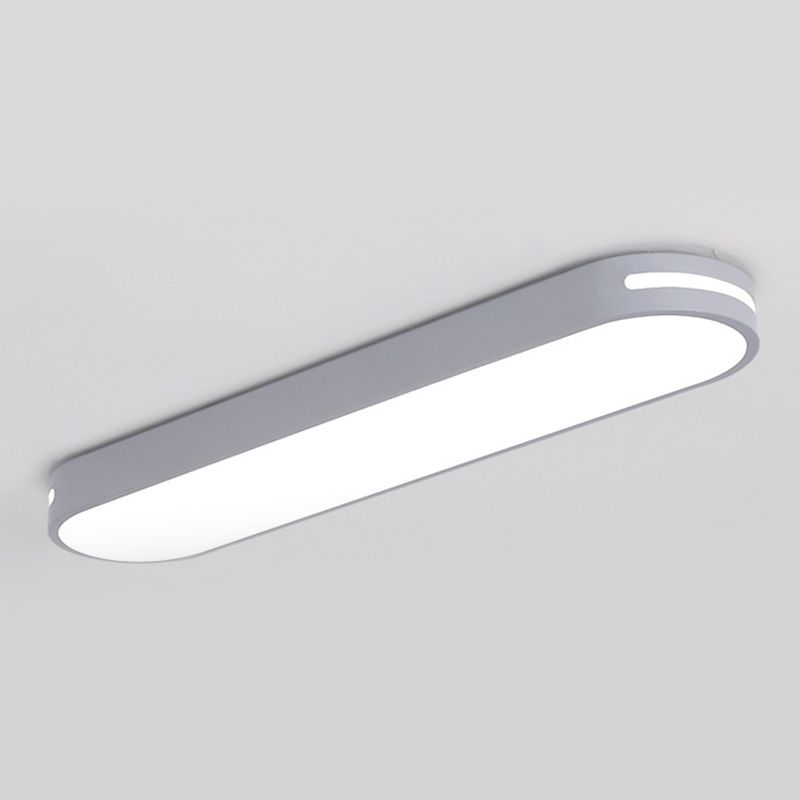 Arisha Oval Flush Mount LED Ceiling Light, Black/White/Grey/Gold - Neutralighting