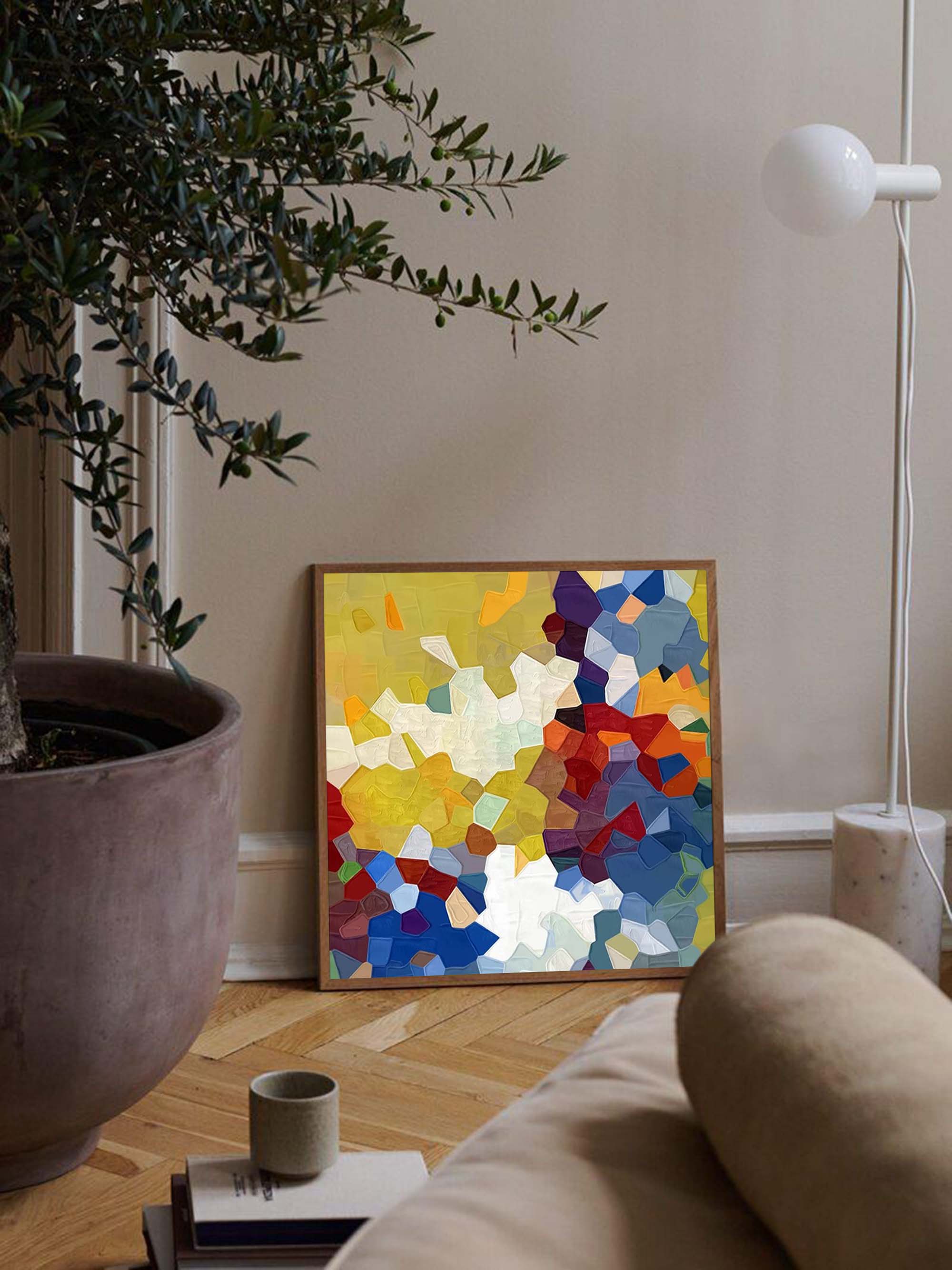 Abstract Canvas Art AB253 - Neutralighting