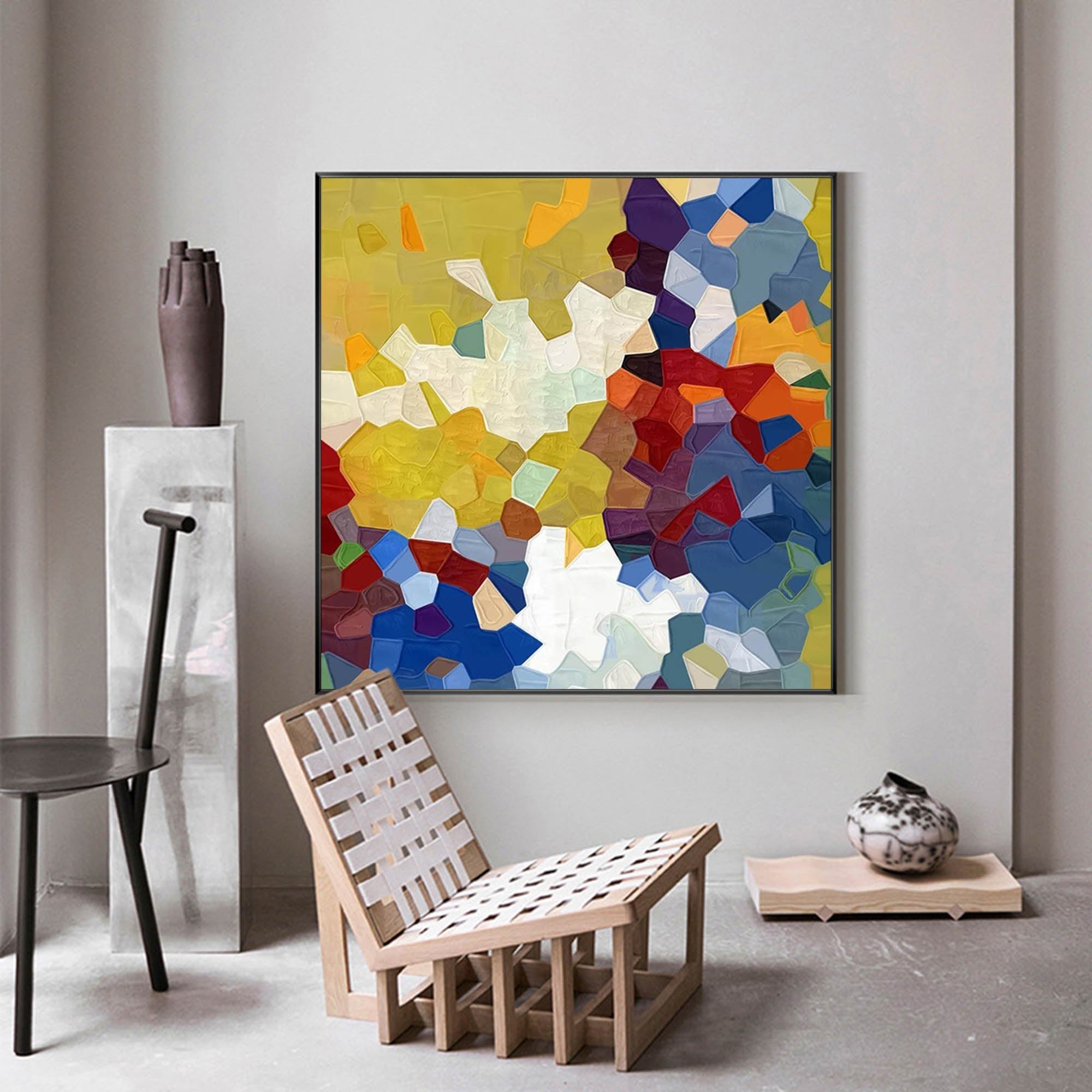 Abstract Canvas Art AB253 - Neutralighting
