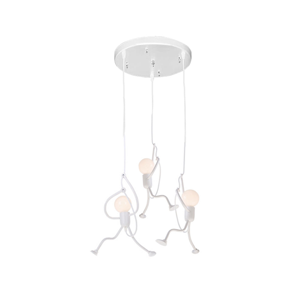 Miro Retro Modern Iron Man Pendant Light, Black - Neutralighting