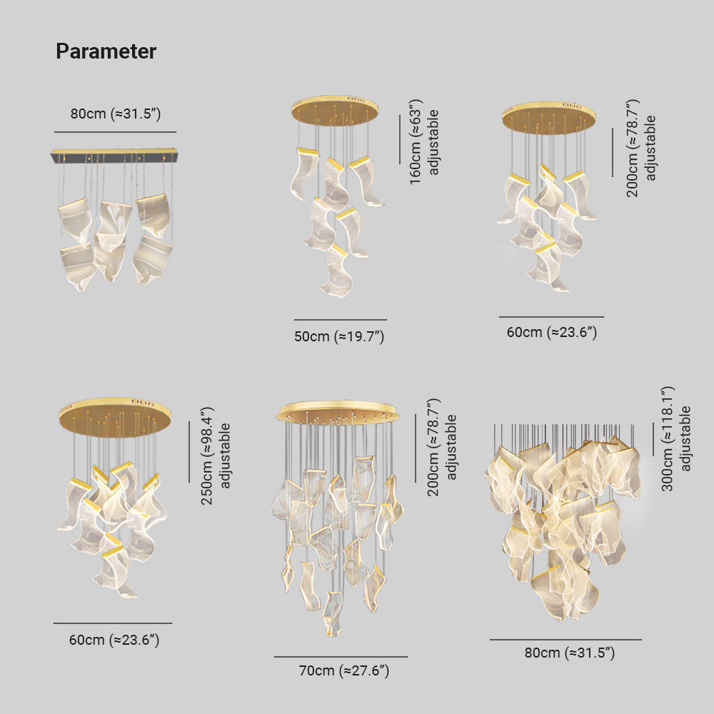 Arisha Luxury Artistic Chandelier, Gold - Neutralighting
