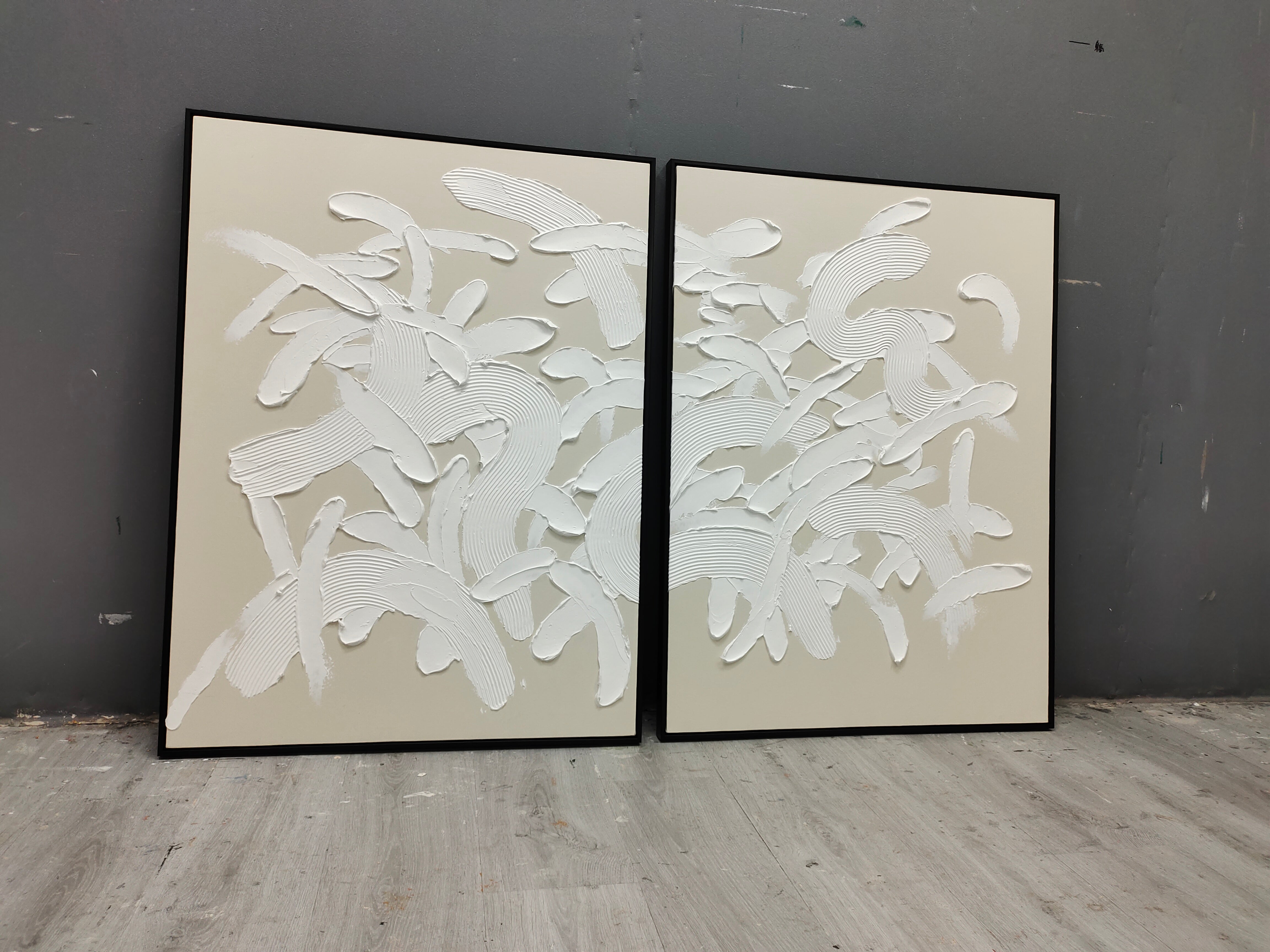 Wall Art Abstract Relief Wabi-Sabi Minimalist
